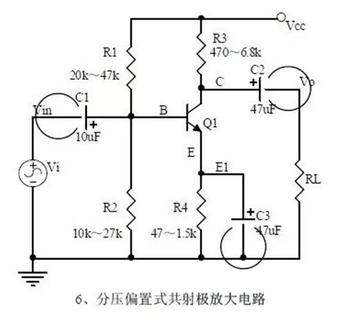 分壓偏置式共射極放大電路